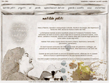 Tablet Screenshot of matildepoliti.com